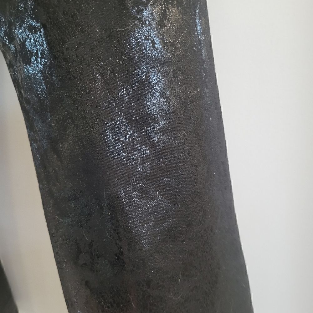 Denimocracy Black snakeskin print soft stretchy jeggings - Picture 9 of 10